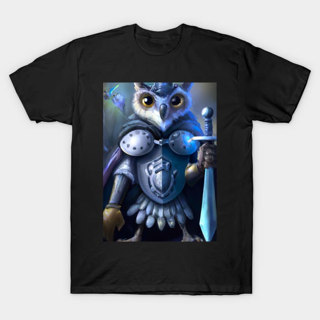 Knight Owl T-Shirt by maxcode